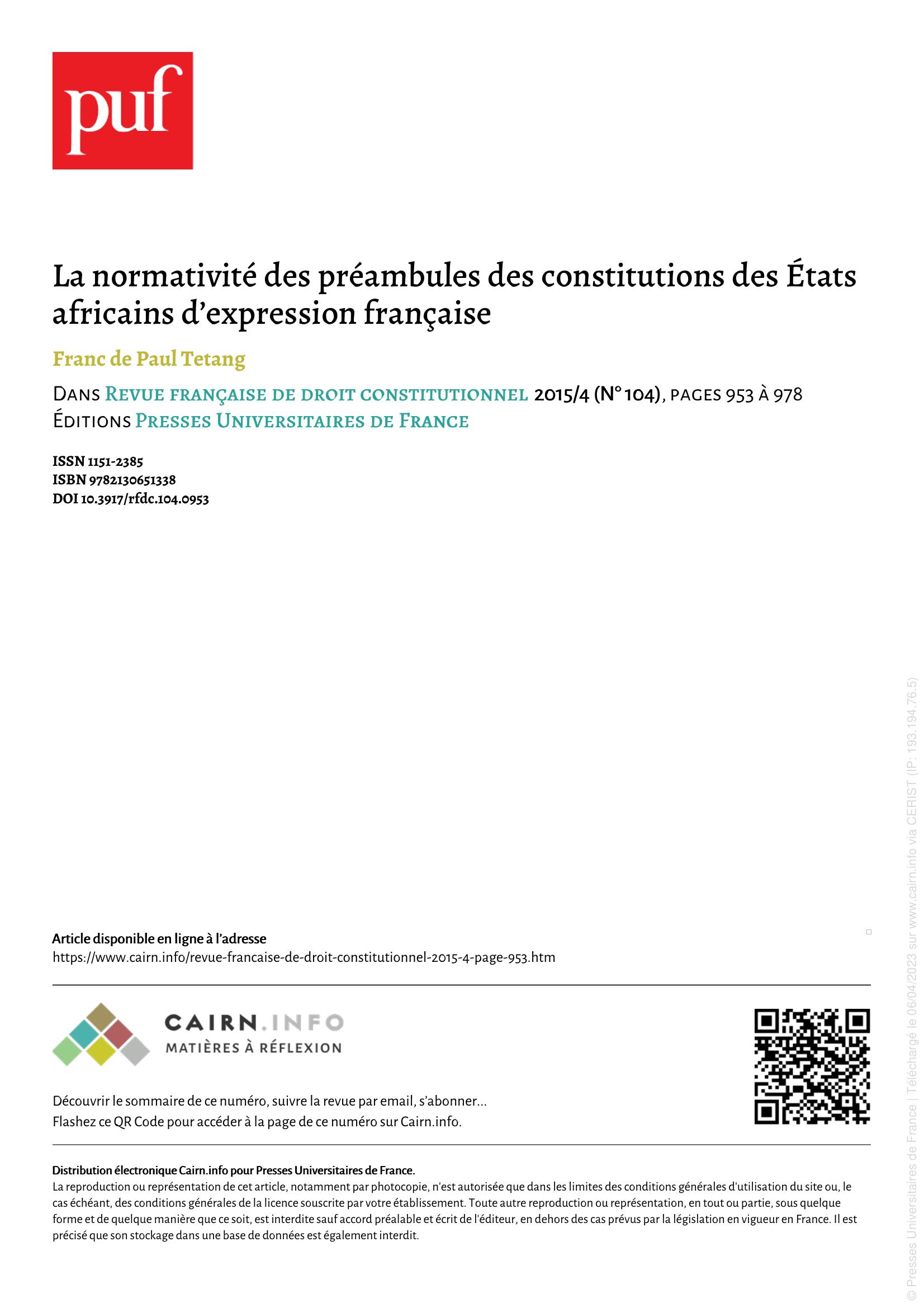 Page de Garde