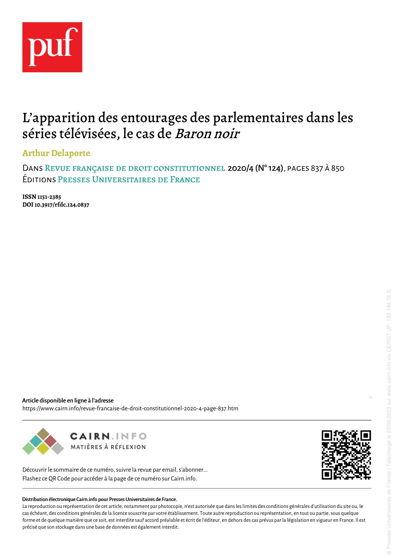 Page de Garde