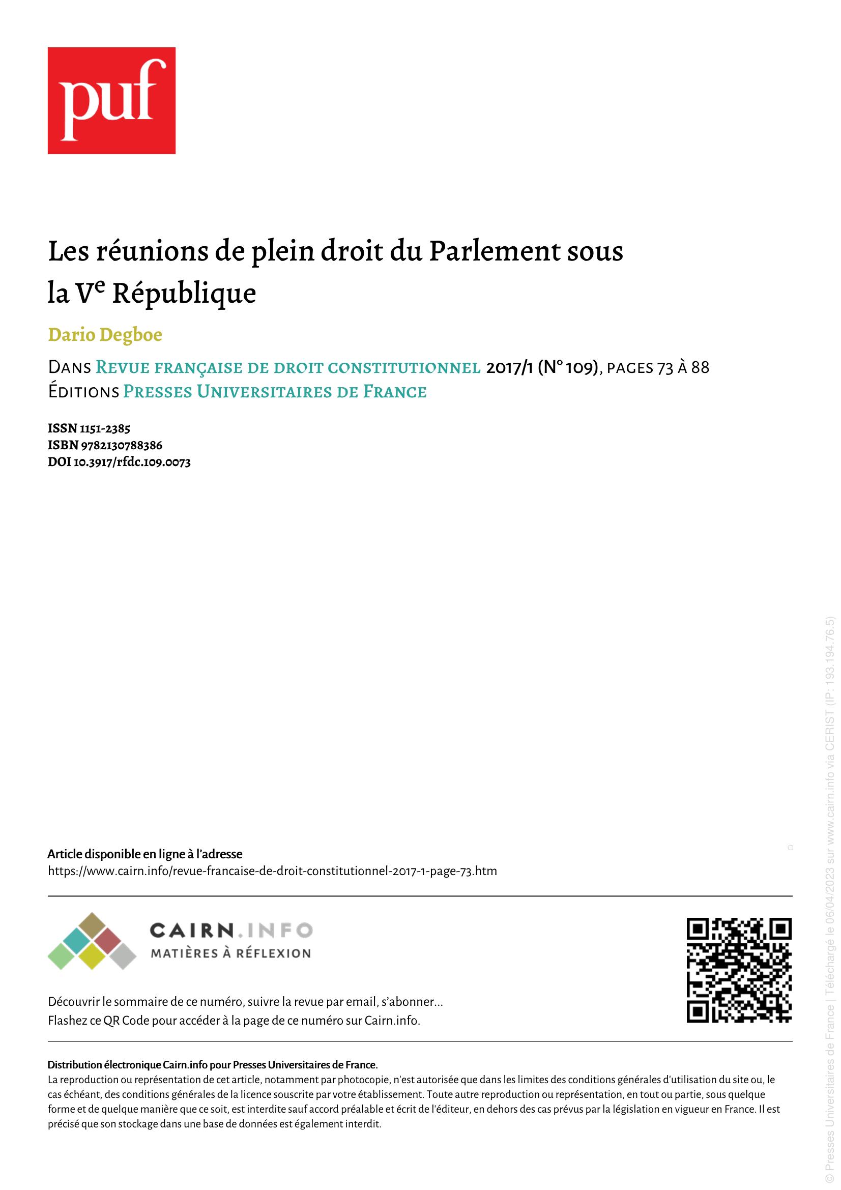 Page de Garde