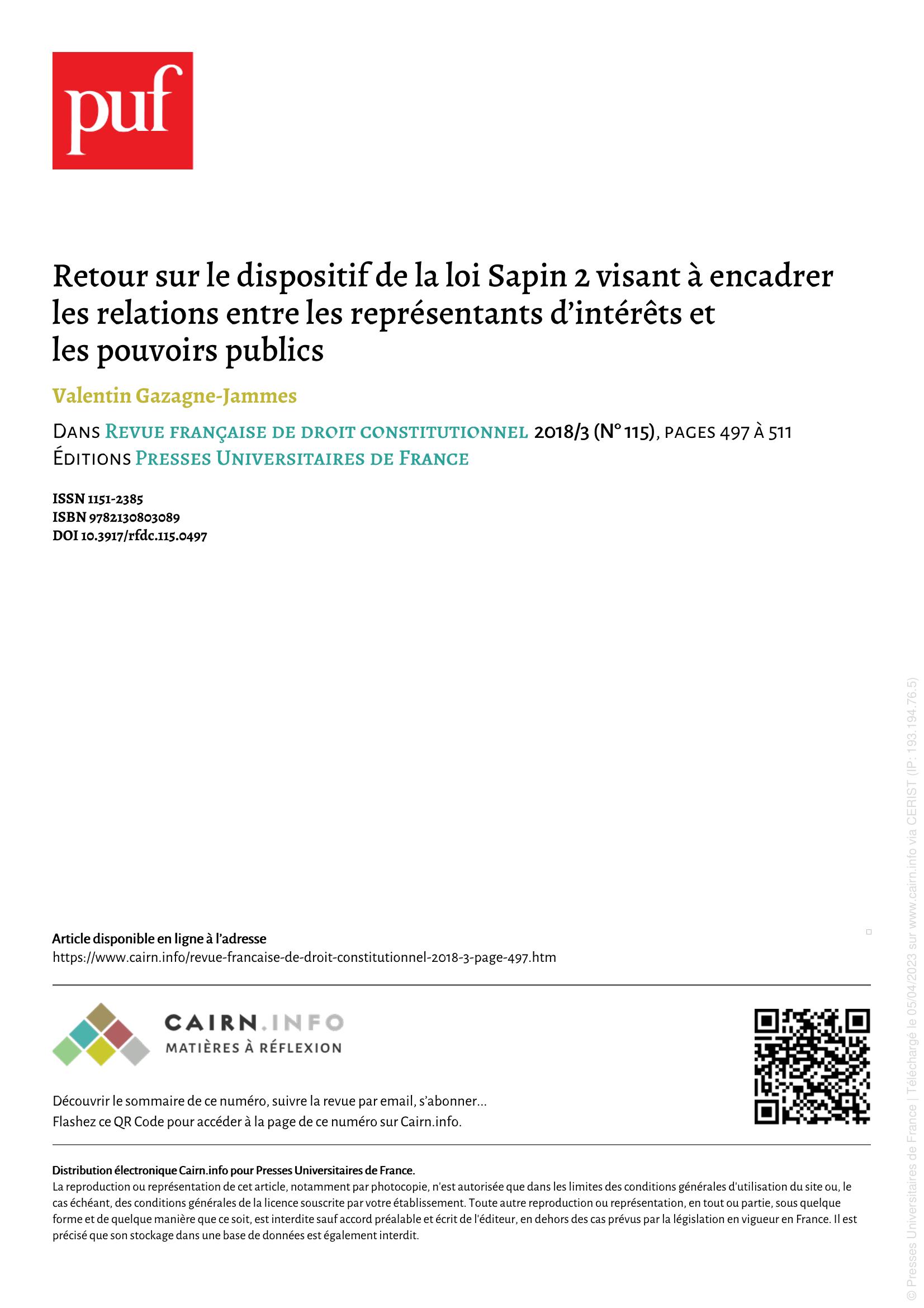 Page de Garde